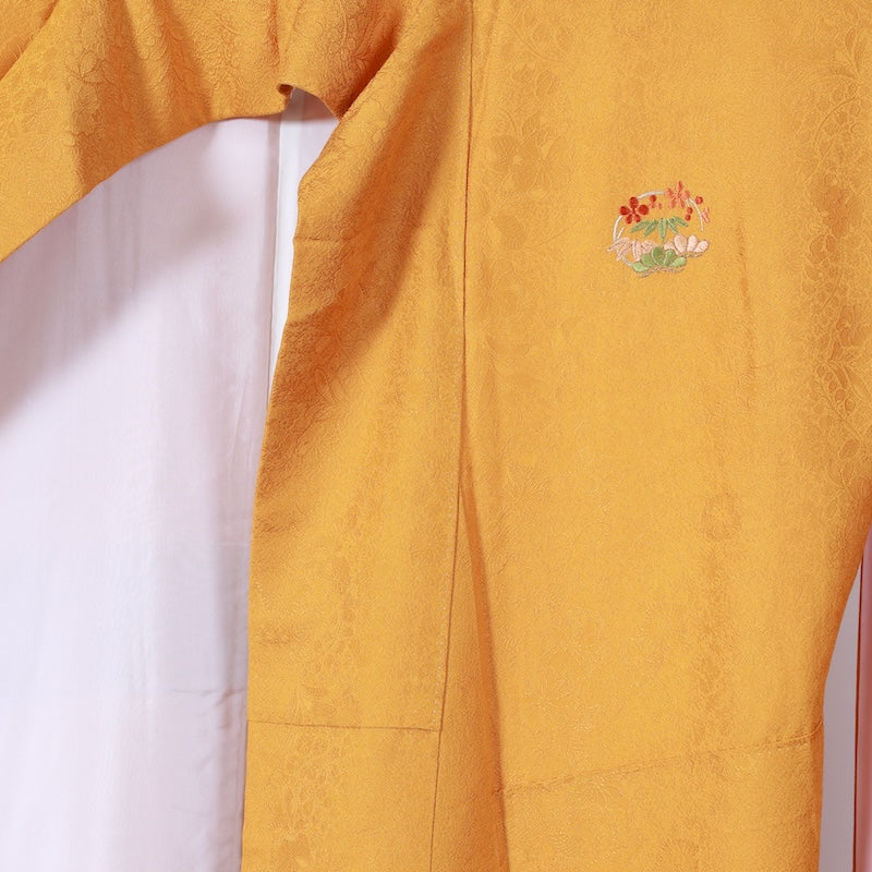 Long-sleeved kimono Used Size M (Furisode)100%Silk/K91