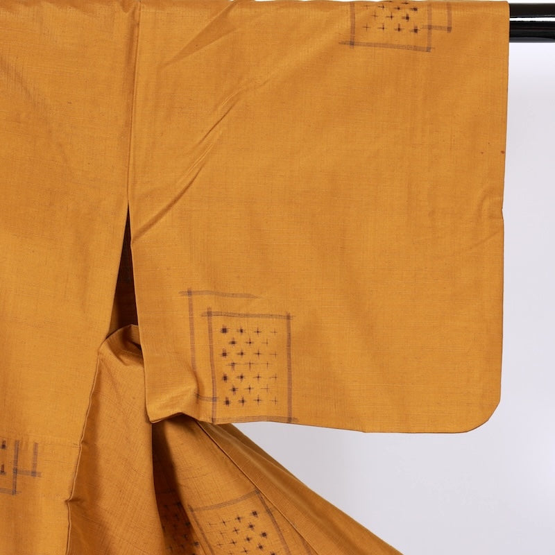 Japanease kimono used(tsumugi)size-S silk 100%/K141