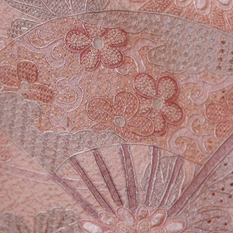 Japanese kimono Unused New <houmongi> M-size silk 100% /B804