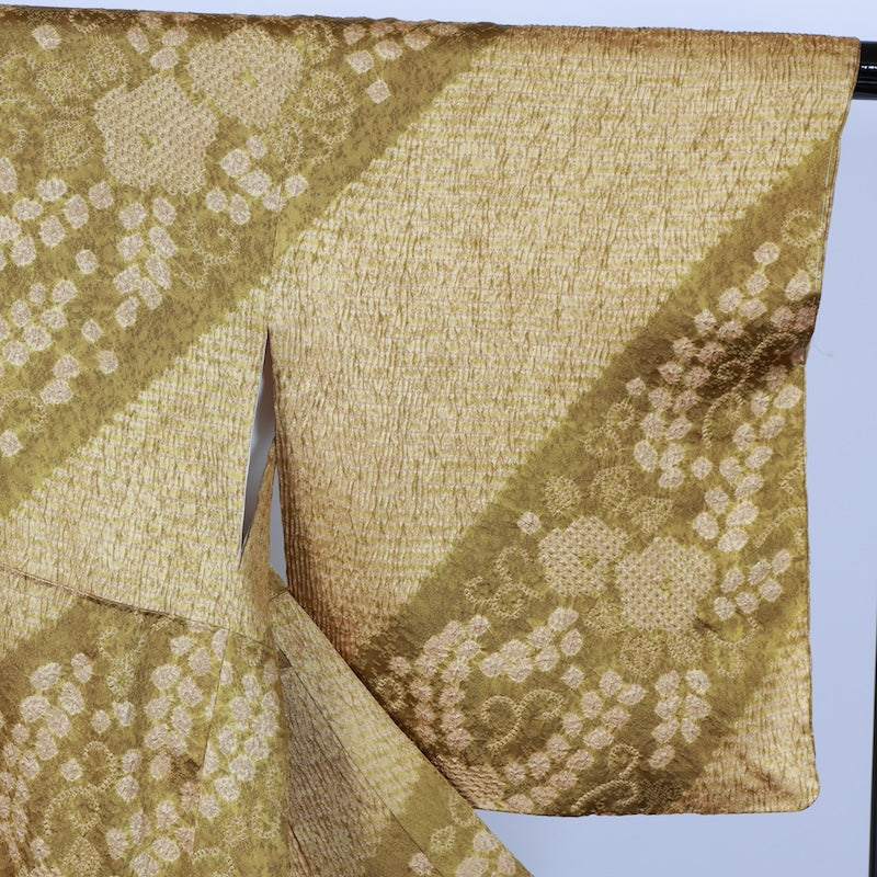 Japanese kimono Unused New <houmongi> Msize silk 100% /B801