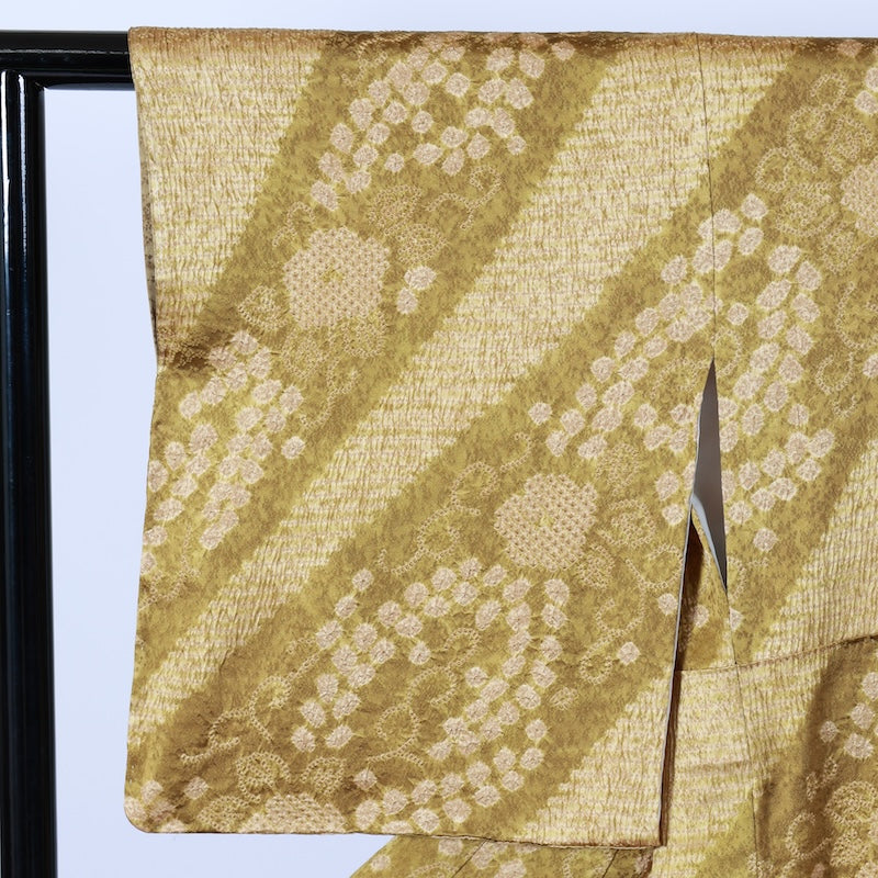 Japanese kimono Unused New <houmongi> Msize silk 100% /B801