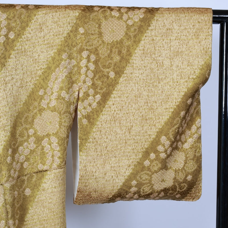 Japanese kimono Unused New <houmongi> Msize silk 100% /B801