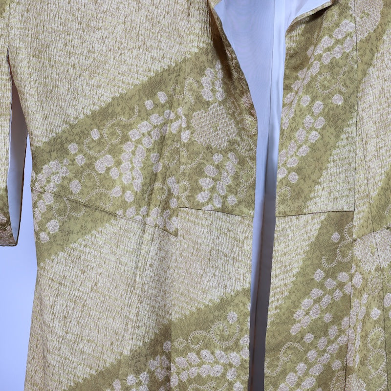 Japanese kimono Unused New <houmongi> Msize silk 100% /B801