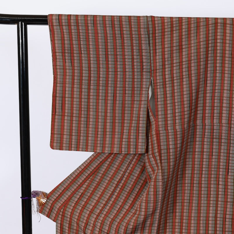 Japanese kimono Unused New <Komon> Msize silk 100% /B800