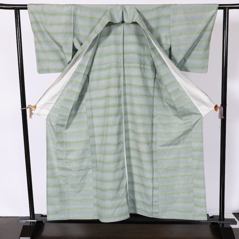 Japanease kimono New (tsumugi)size-M silk 100%/K151