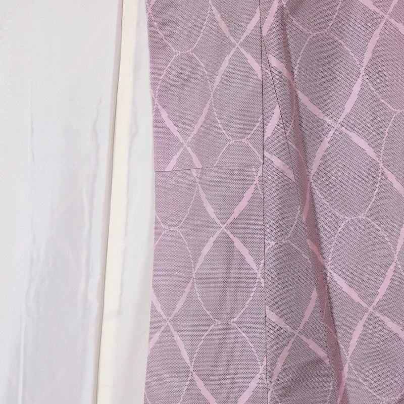 Japanese kimono used <Tsumugi> L-size silk 100% /B784