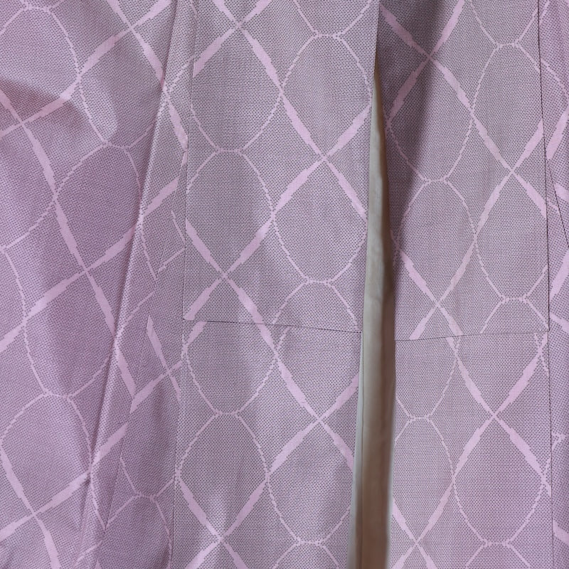 Japanese kimono used <Tsumugi> L-size silk 100% /B784