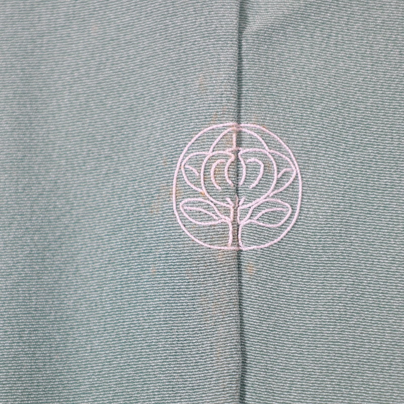 Japanese kimono used <houmongi> M-size silk 100% /B768