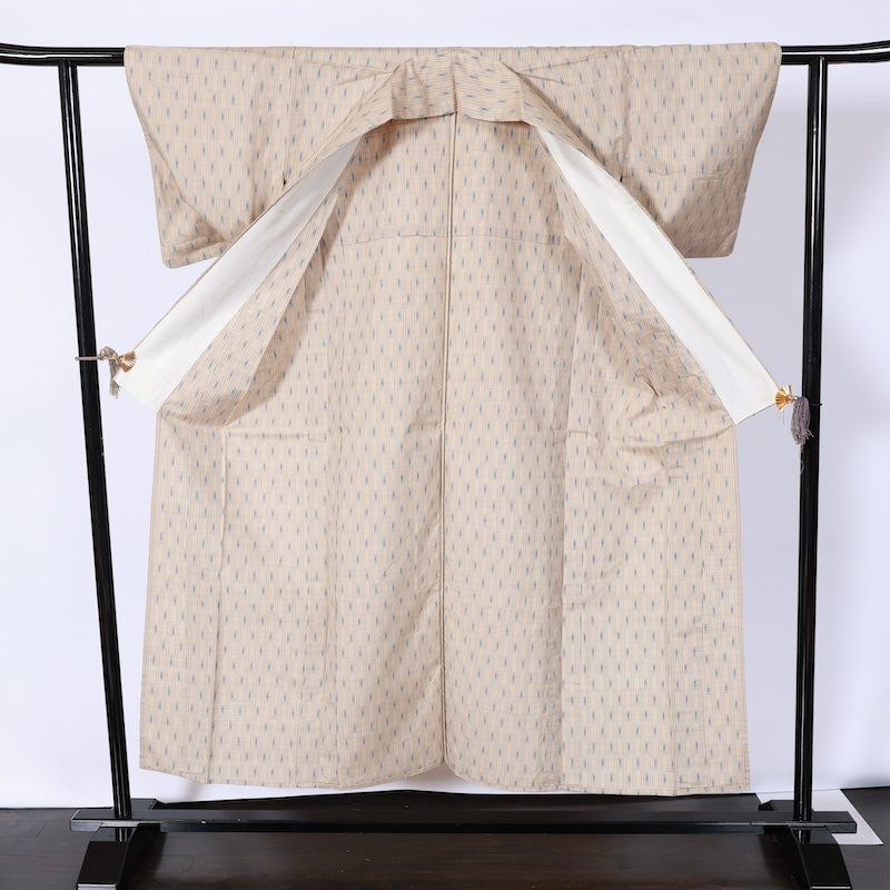 Japanease kimono used(tsumugi)size-M silk 100%/K154