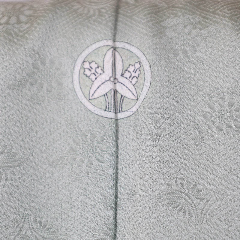 Japanese kimono used <irotomesode> L-size silk 100% /B805