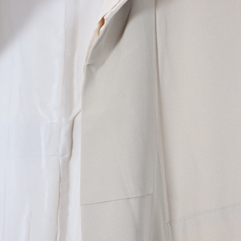 Japanese kimono used <Irotomesode> L-size silk 100% /B811