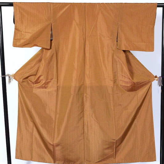 Japanease kimono used(tsumugi)size-M silk 100%/K160
