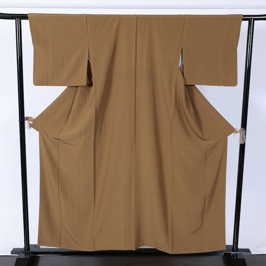 Japanese kimono used <Iromuzi> L-size silk 100% /B806