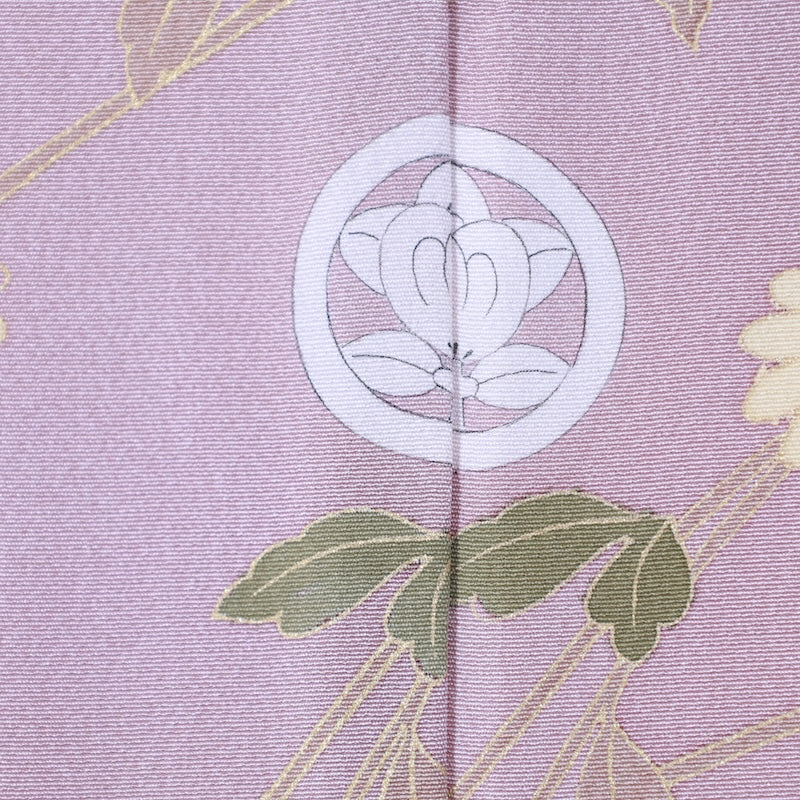 Japanese kimono Unused New <houmongi> L-size silk 100% /B840