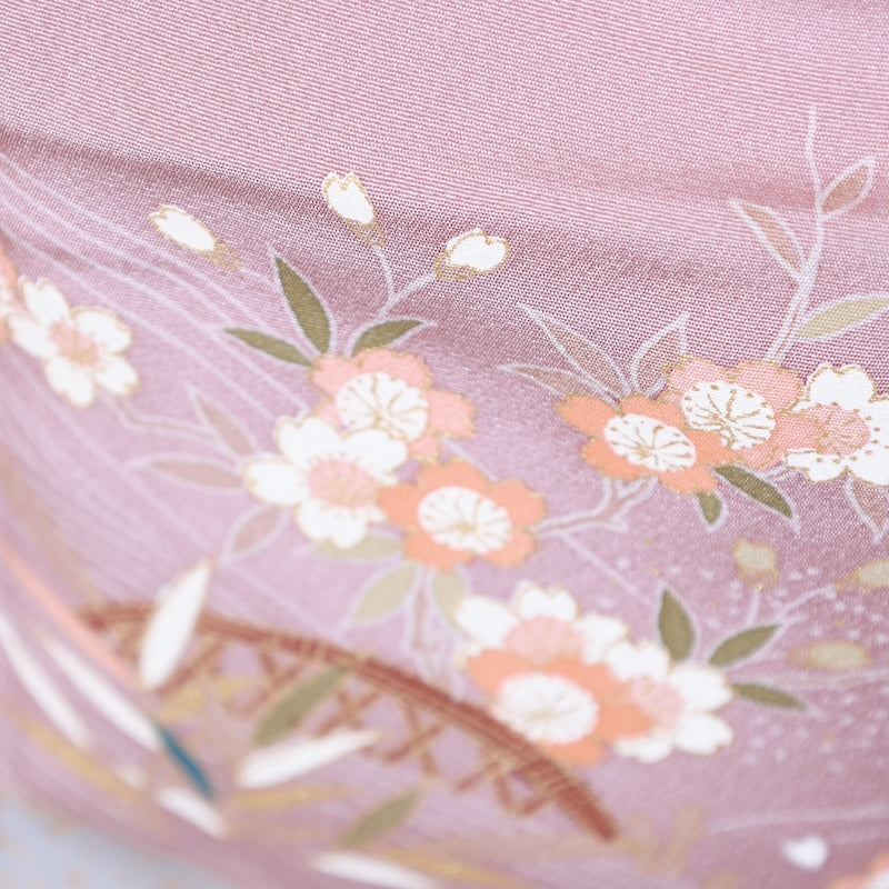 Japanese kimono Unused New <houmongi> L-size silk 100% /B840