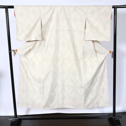 Japanease kimono Mew(tsumugi)size-S silk 100%/K1620