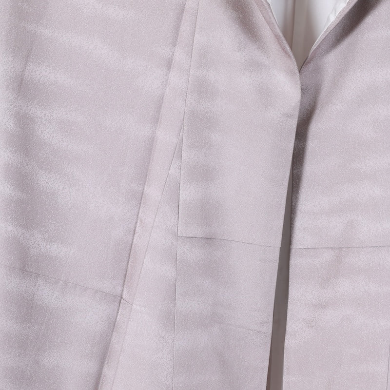 Japanese kimono used <houmongi> M-size silk 100% /B839
