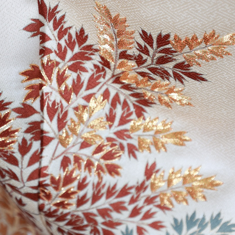 Japanese kimono used <Irotomesode> L-size silk 100% /B813