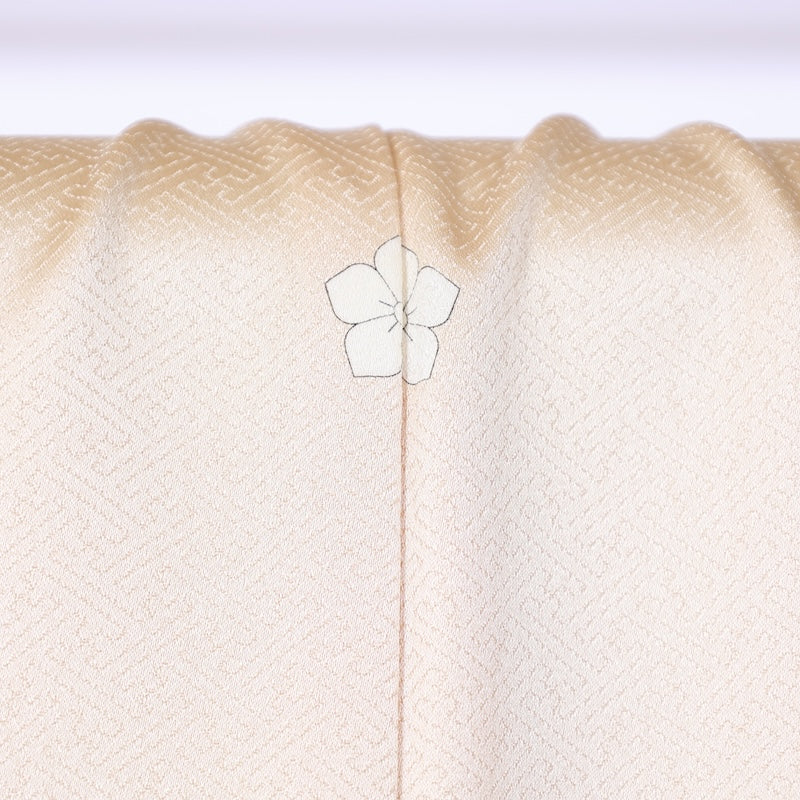 Japanese kimono used <Irotomesode> L-size silk 100% /B813
