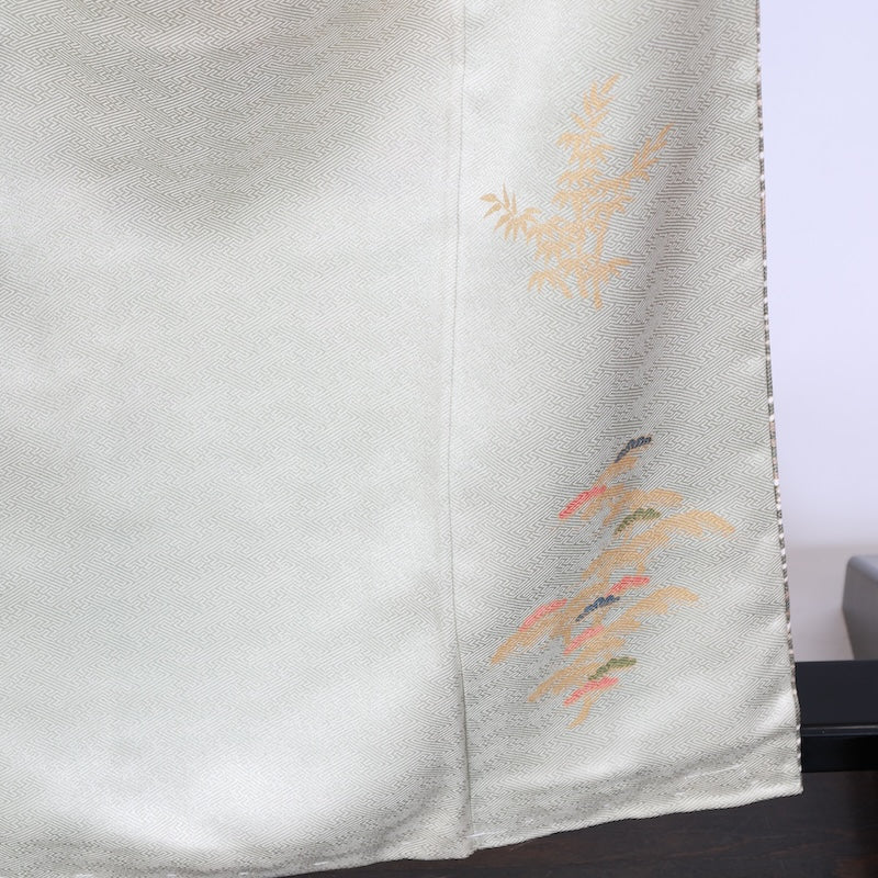 Japanese kimono Unused New <houmongi> L-size silk 100% /B836