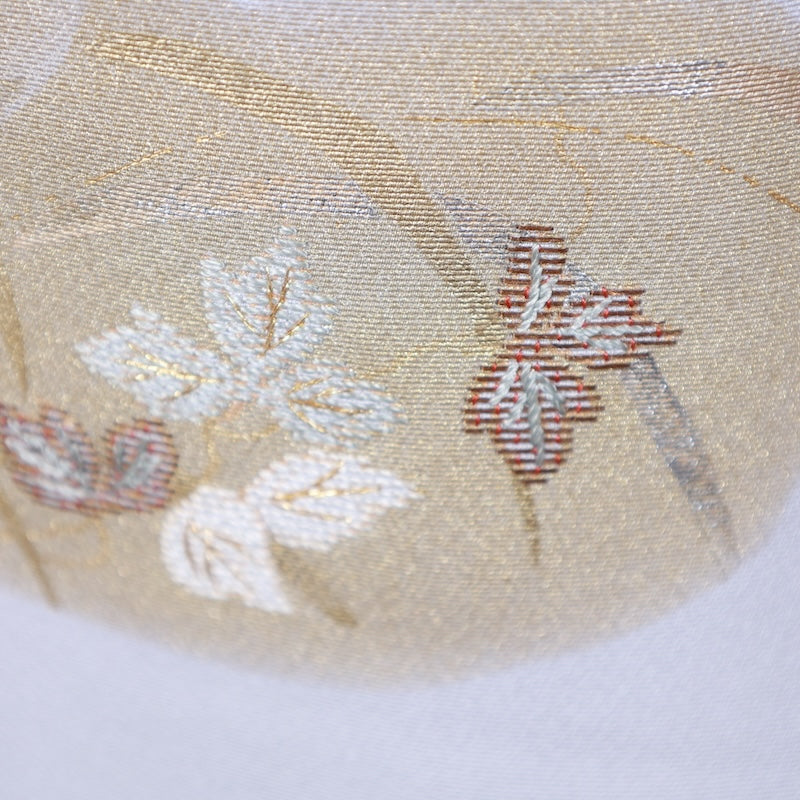 Japanese kimono used <houmongi> M-size silk 100% /B828