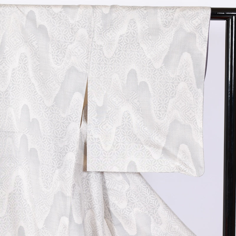 Japanese kimono used <Tsumugi> Msize silk 100% /B829