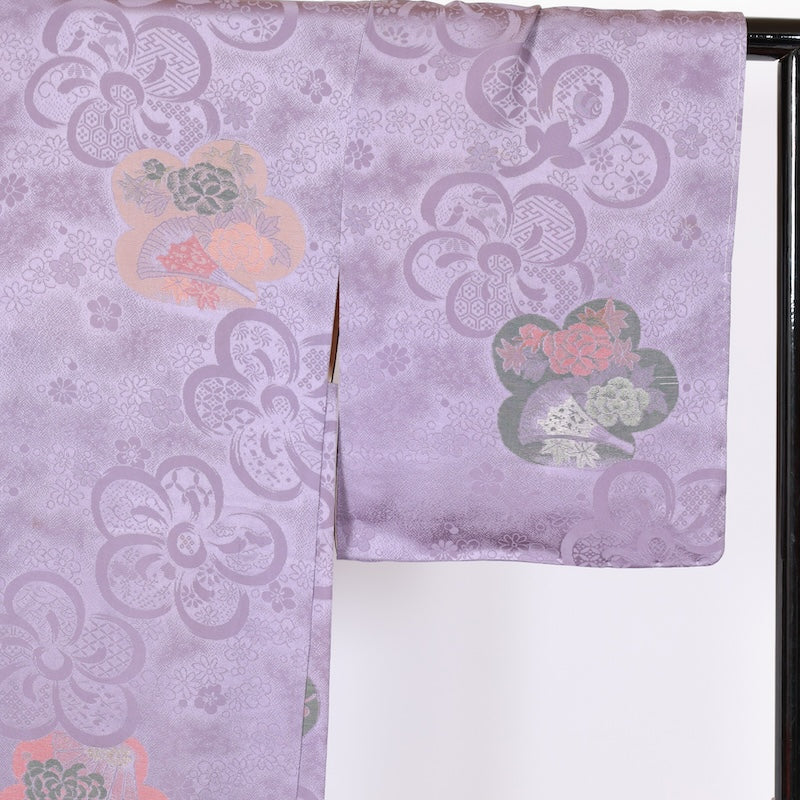 Japanese kimono Jacket Unused New (Haori) L-size 100% silk / B831