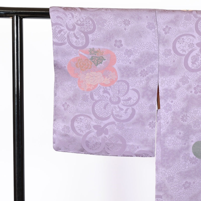 Japanese kimono Jacket Unused New (Haori) L-size 100% silk / B831