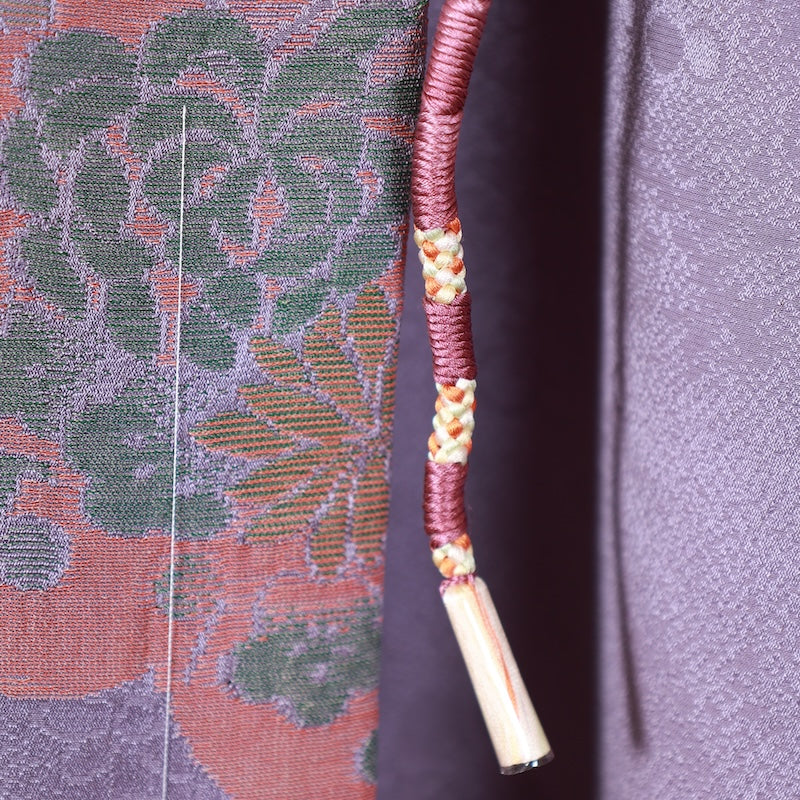 Japanese kimono Jacket Unused New (Haori) L-size 100% silk / B831