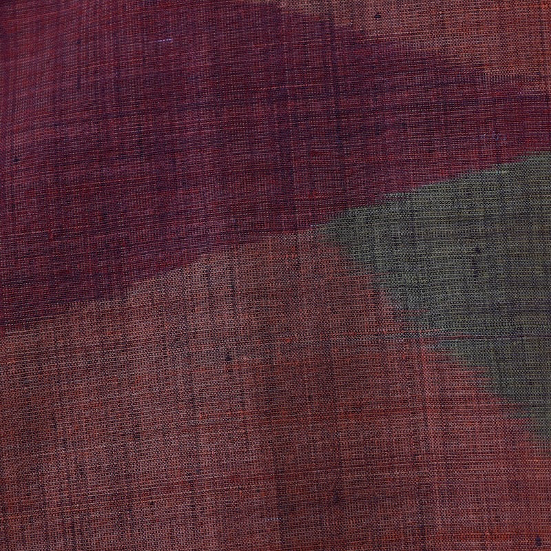 Japanese kimono used <Tsumugi> L-size silk 100% /B841
