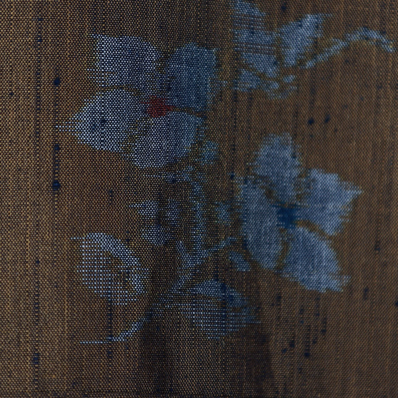 Japanese kimono used <Tsumugi> S-size silk 100% /B826