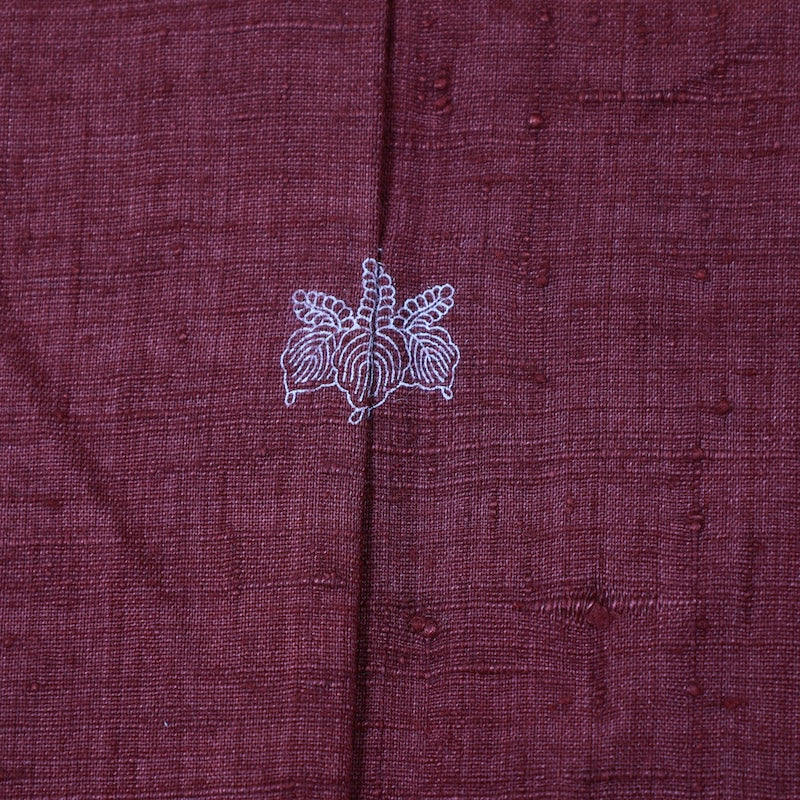 Japanese kimono used <Tsumugi> M-size silk 100% /B820