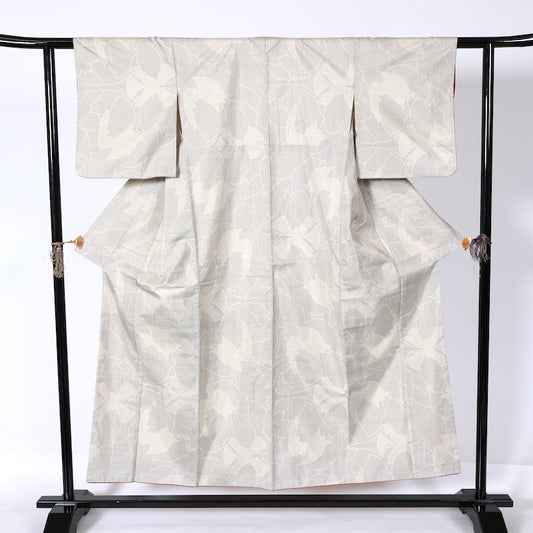 Japanease kimono used(tsumugi)size-M silk 100%/K187