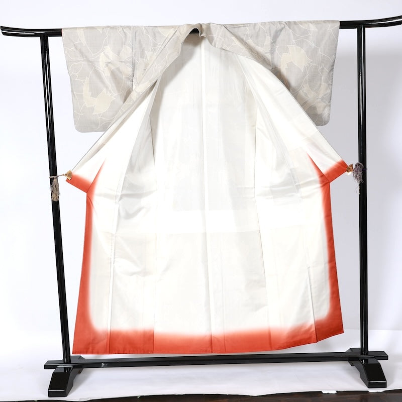Japanease kimono used(tsumugi)size-M silk 100%/K187