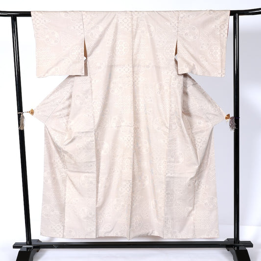 Japanease kimono New (tsumugi)size-M silk 100%/K186