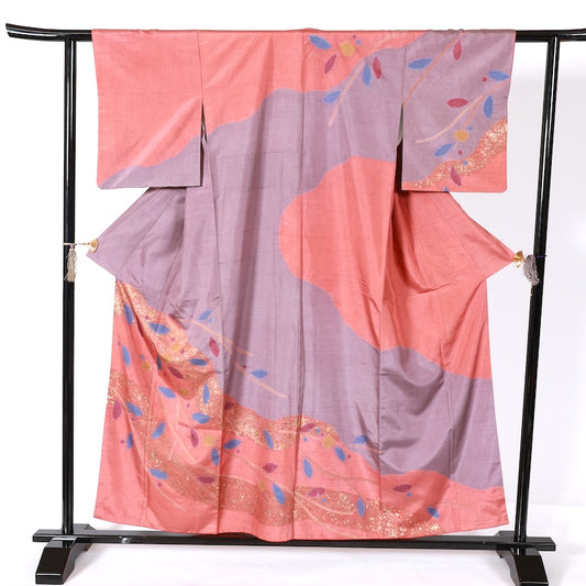 Japanease kimono New(Houmongi) M-size 100% silk /K185
