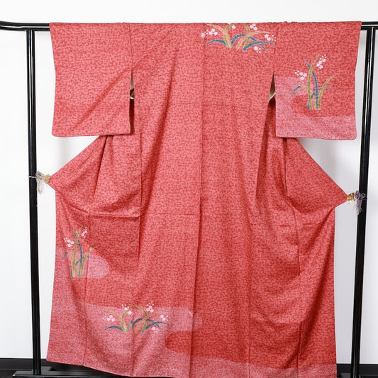 Japanese kimono used <houmongi> Msize silk 100% /T427