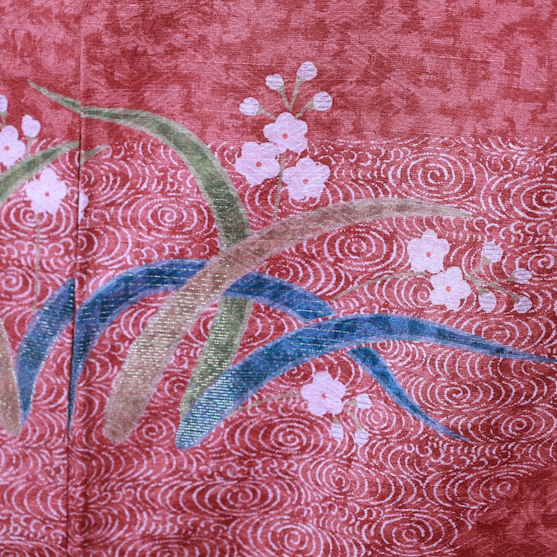 Japanese kimono used <houmongi> Msize silk 100% /T427