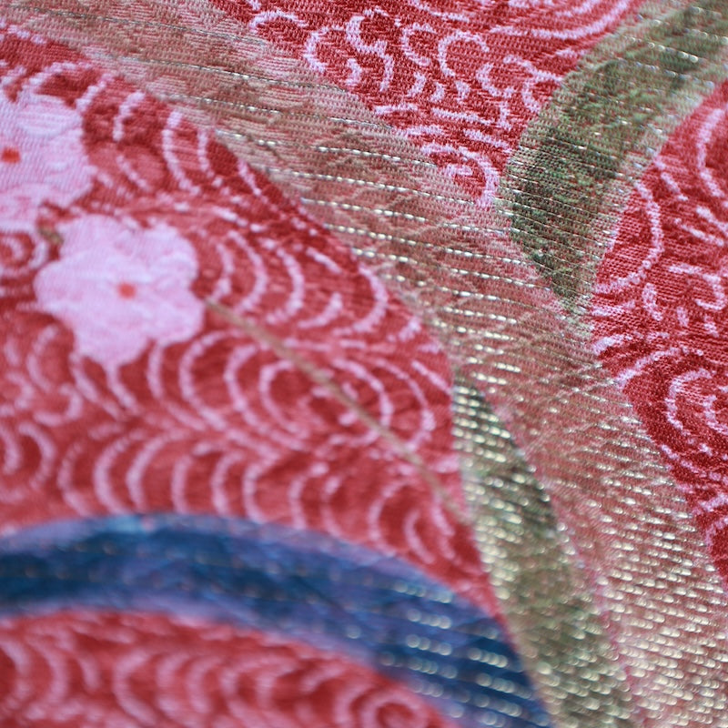 Japanese kimono used <houmongi> Msize silk 100% /T427