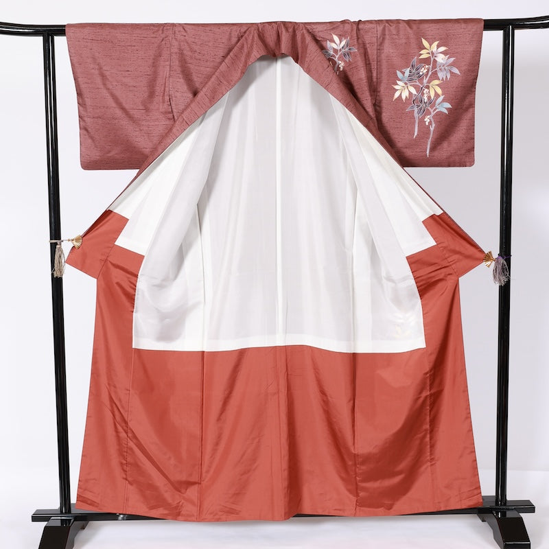 Japanease kimono Used(Houmongi) L-size 100% silk /K184