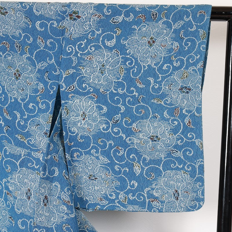 Japanese kimono used <Komon> Msize silk 100% /T425
