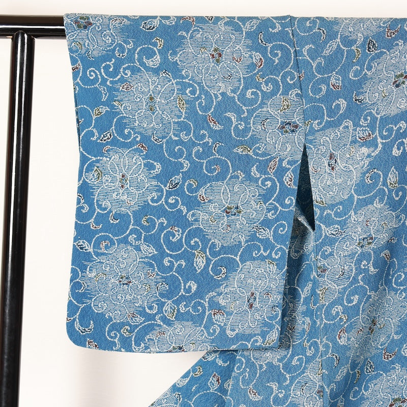 Japanese kimono used <Komon> Msize silk 100% /T425