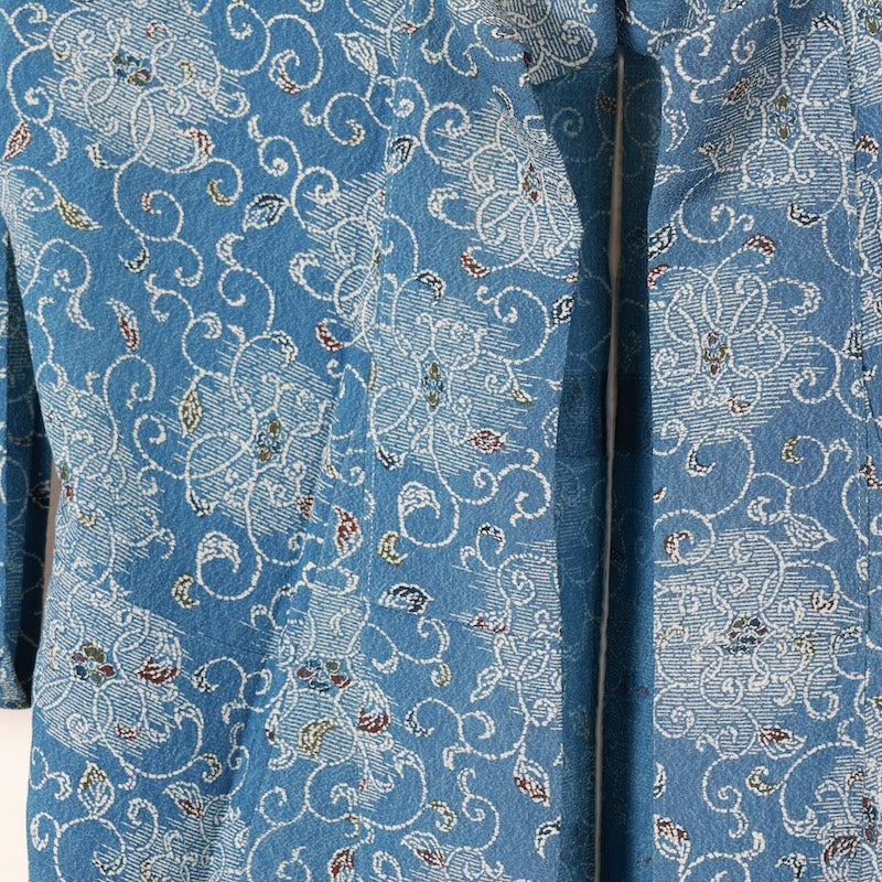 Japanese kimono used <Komon> Msize silk 100% /T425