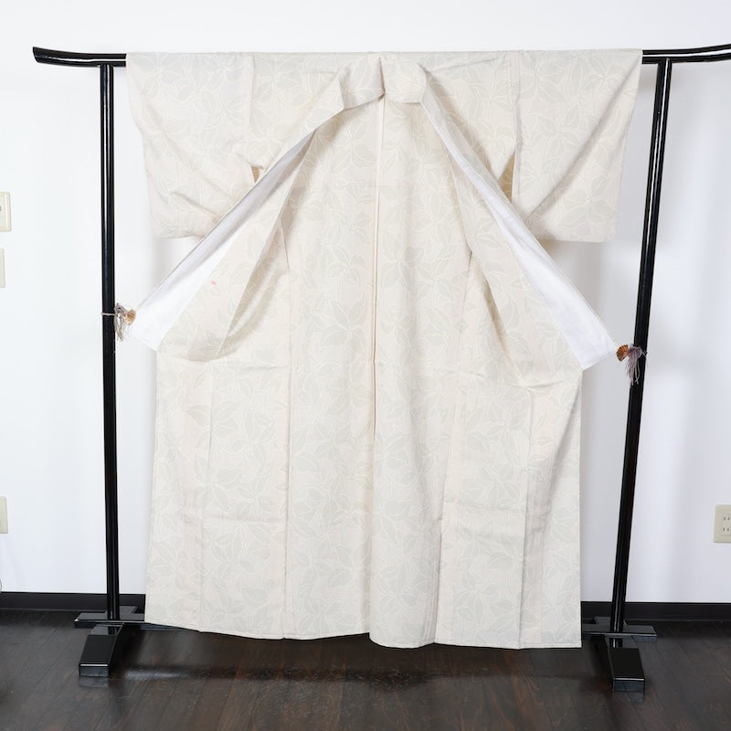 Japanese kimono used <Tsumugi> Msize silk 100% /T424