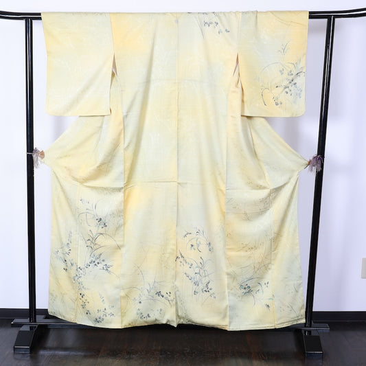 Japanese kimono used <Tsukesage> Lsize silk 100% /T392