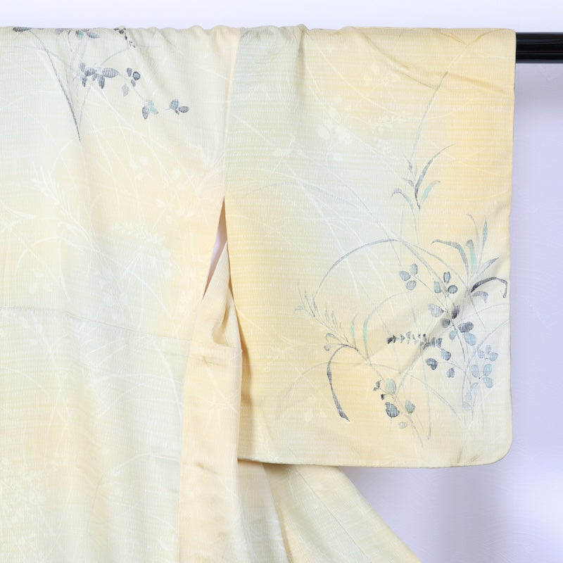 Japanese kimono used <Tsukesage> Lsize silk 100% /T392