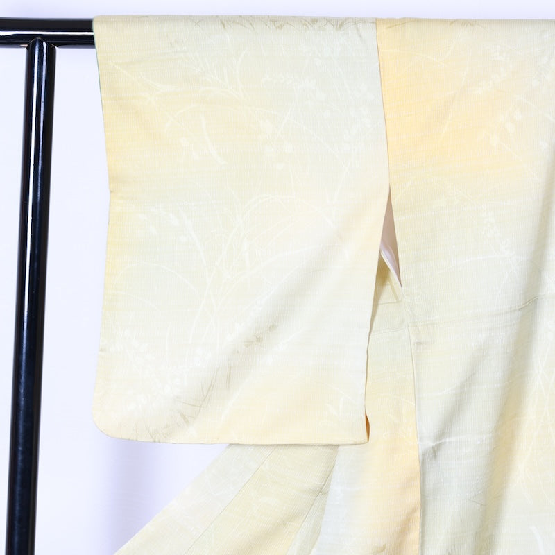 Japanese kimono used <Tsukesage> Lsize silk 100% /T392