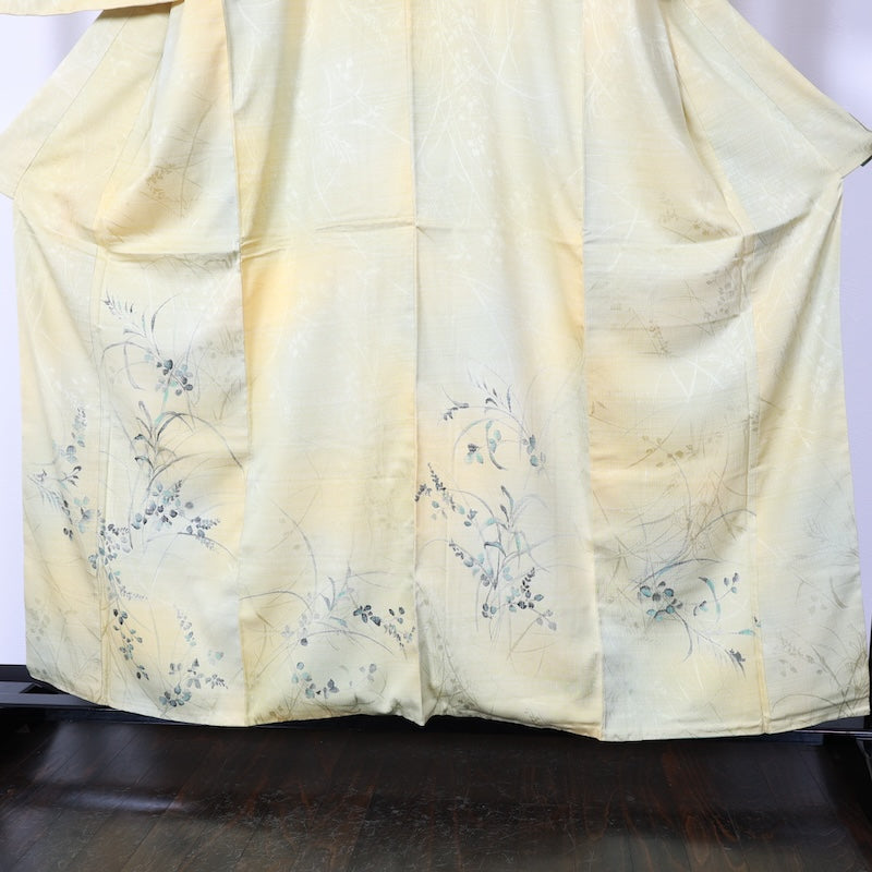 Japanese kimono used <Tsukesage> Lsize silk 100% /T392