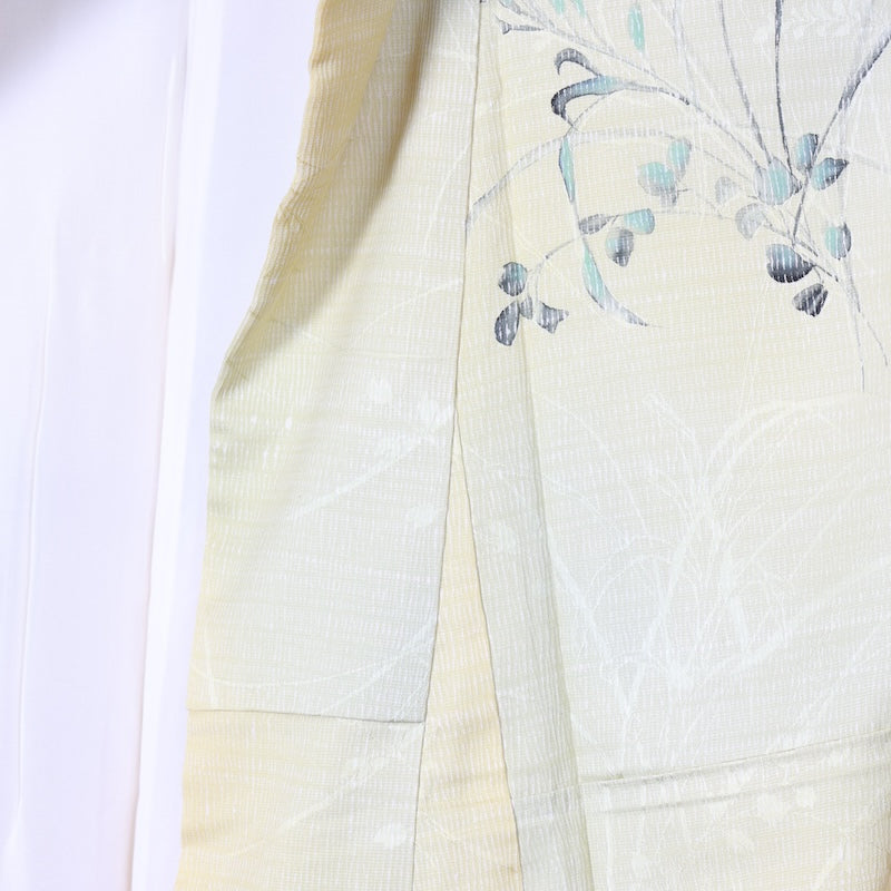 Japanese kimono used <Tsukesage> Lsize silk 100% /T392