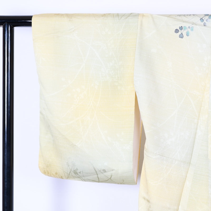 Japanese kimono used <Tsukesage> Lsize silk 100% /T392